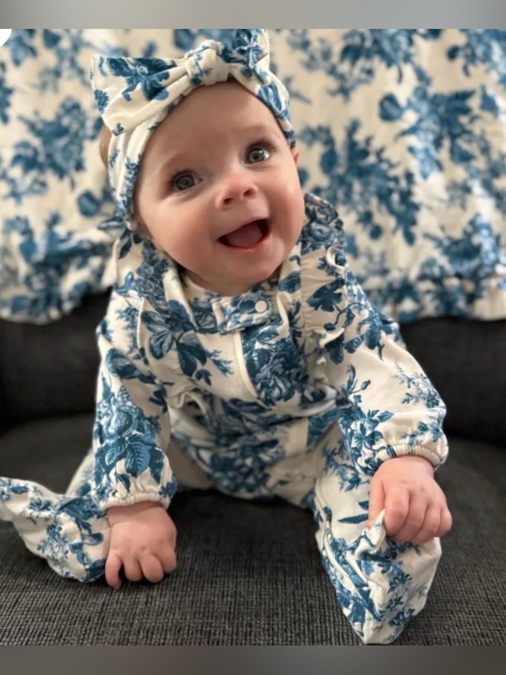 Love shack fancy and baby gap collab onesie
